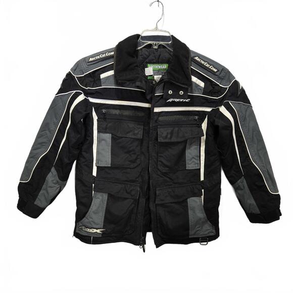 Men's Arctic Cat Snowmobile Jacket Thinsulate Insulation Scotchlite Reflective - Picture 2 of 9